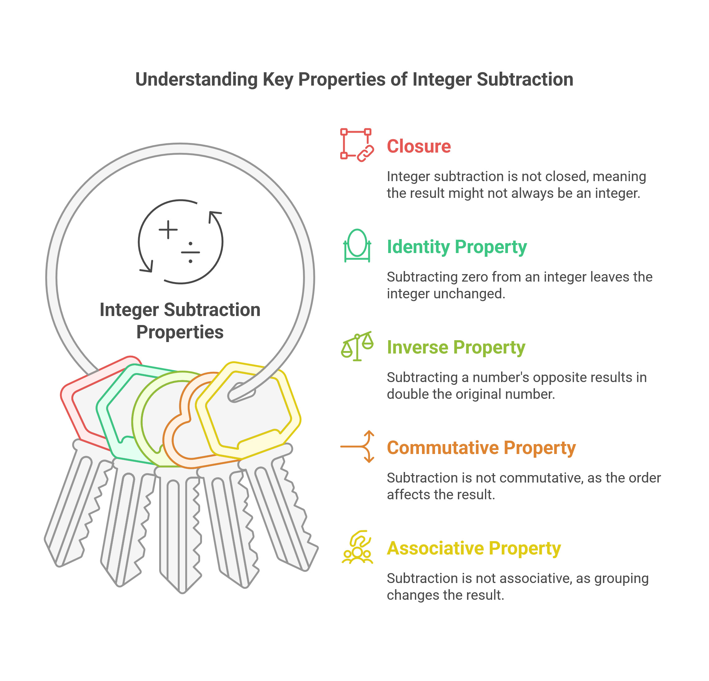 Properties of Integer Subtraction
